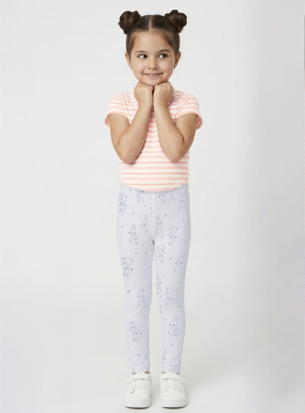 Girls Printed Leggings