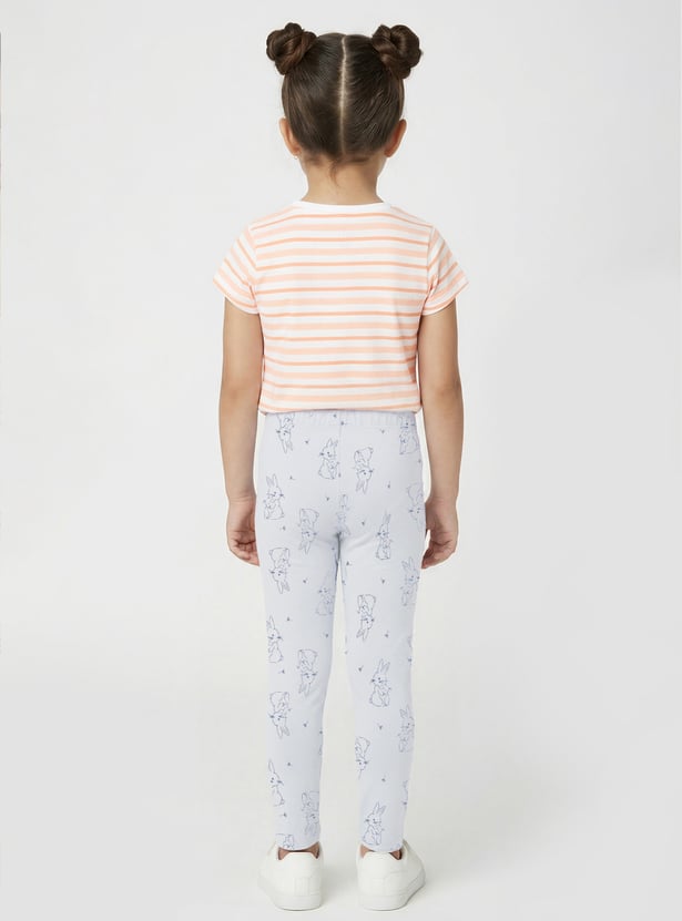 Girls Printed Leggings