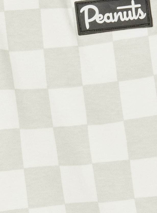 Boys Peanuts Print Shorts Set