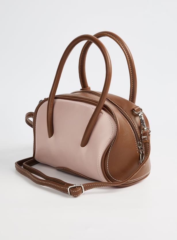 Women Colourblock Handheld Bag