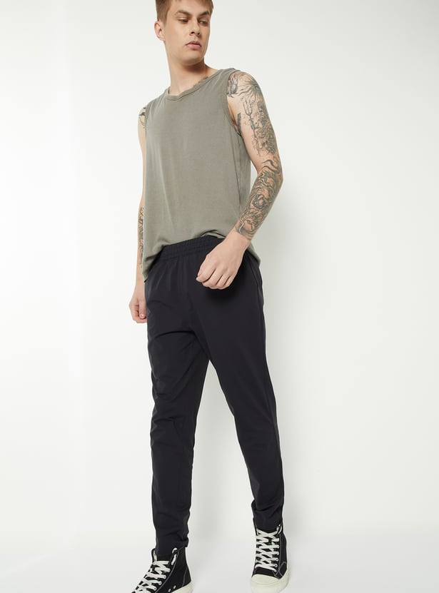 Men Solid Athleisure Track Pants