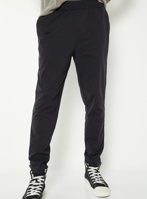 Men Solid Athleisure Track Pants