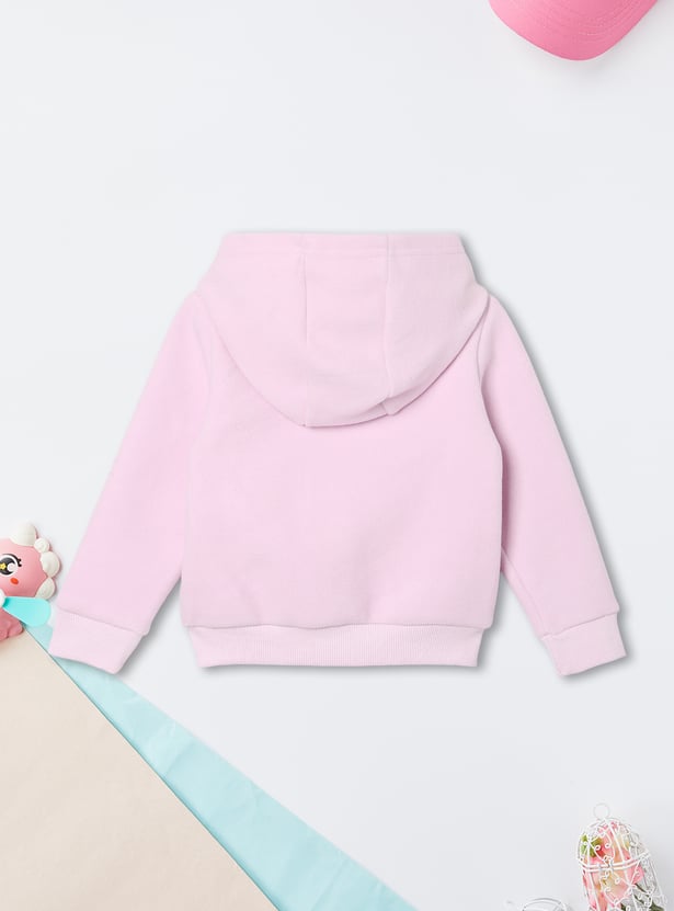 Girls Sequinned Velour Trousers Set