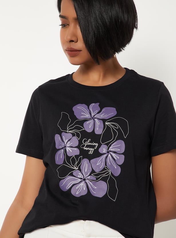 Women Floral Print T-shirt