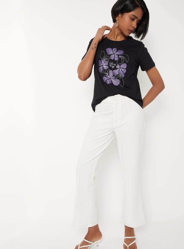 Women Floral Print T-shirt