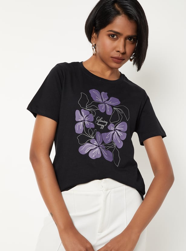 Women Floral Print T-shirt