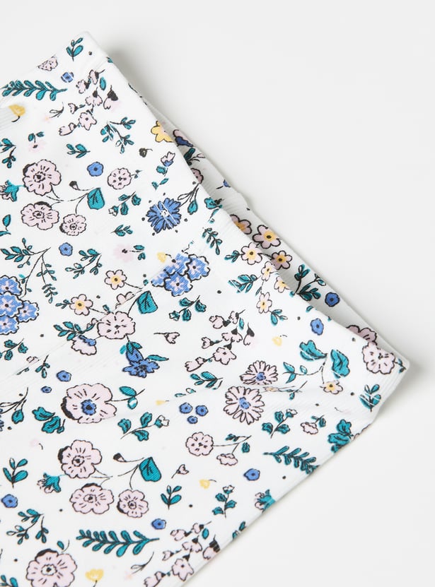 Girls Printed Leggings Set