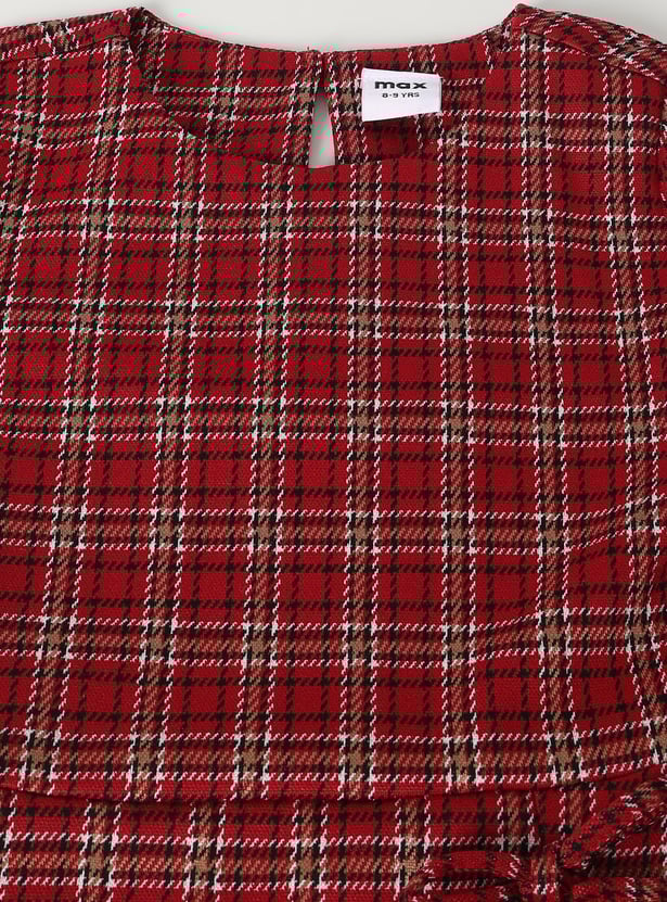 Girls Plaid Dress