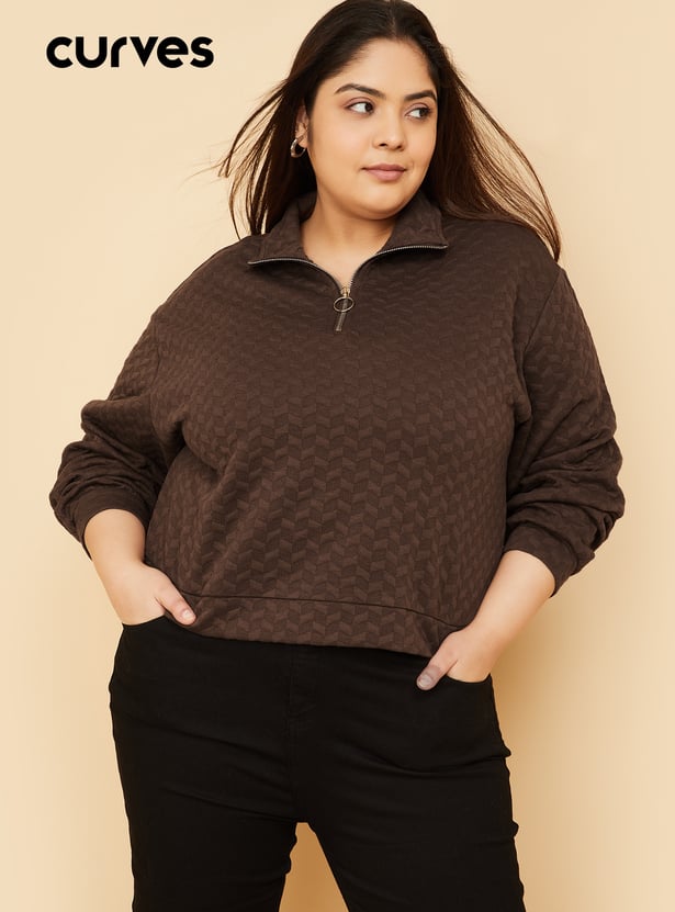 ALAYA F x URB_N Women Patterned Sweatshirt