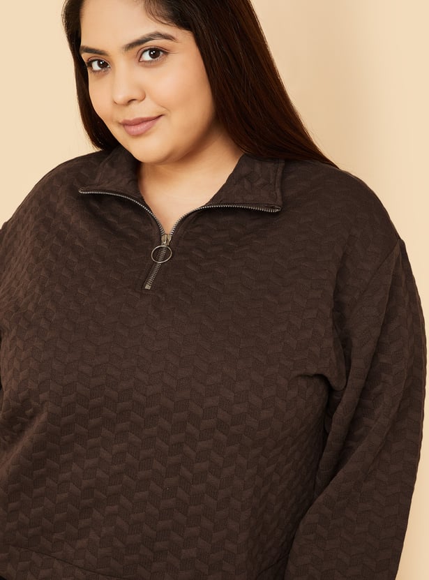 ALAYA F x URB_N Women Patterned Sweatshirt