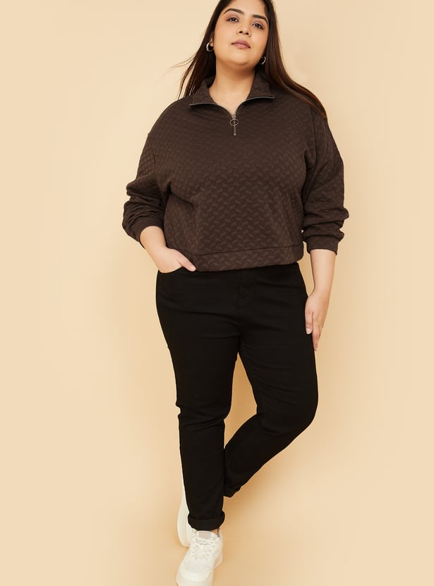 ALAYA F x URB_N Women Patterned Sweatshirt