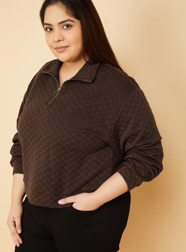 ALAYA F x URB_N Women Patterned Sweatshirt