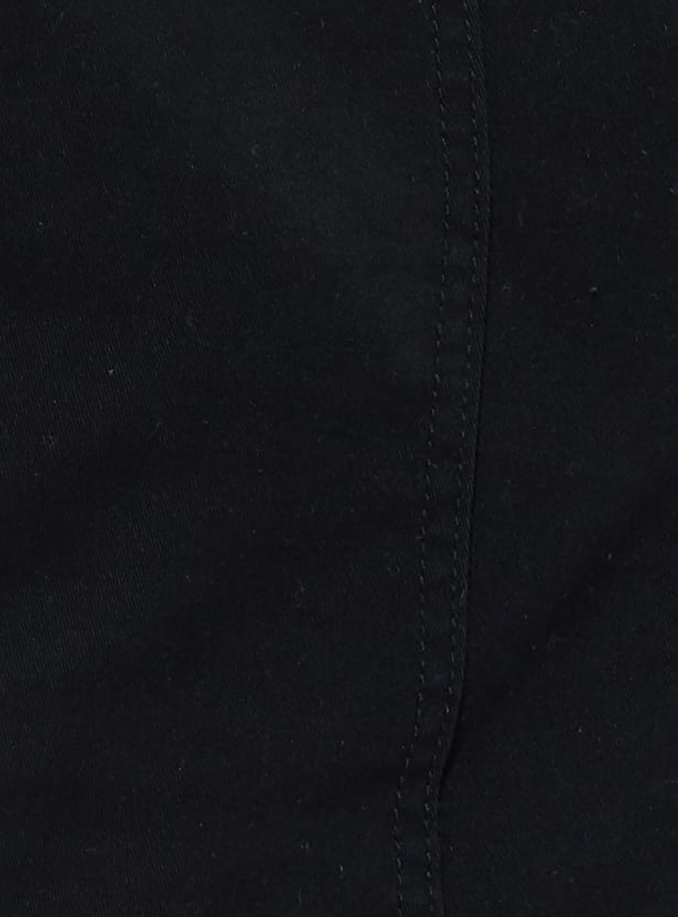 URB_N Men Solid Relaxed Fit Cargo Trousers