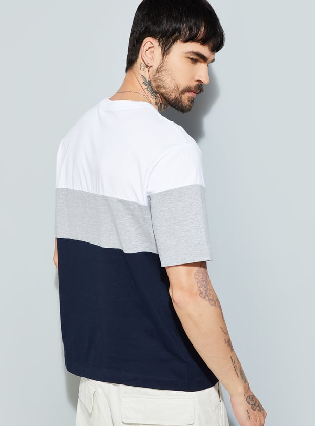 URB_N Men Colourblocked T-shirt