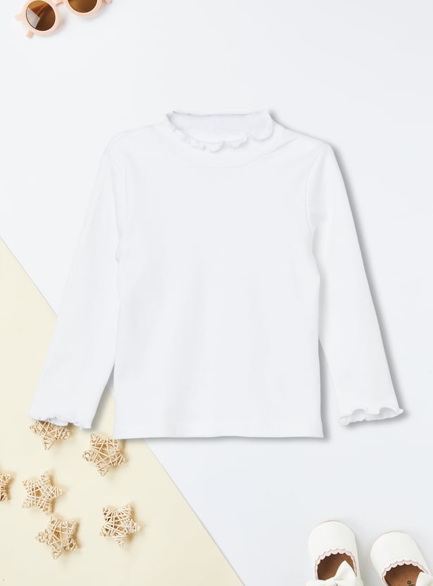 Girls Flannel Checked Pinafore Dress with Top