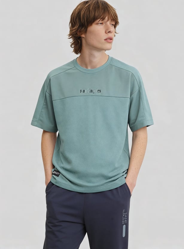 Boys Textured Knit T-shirt