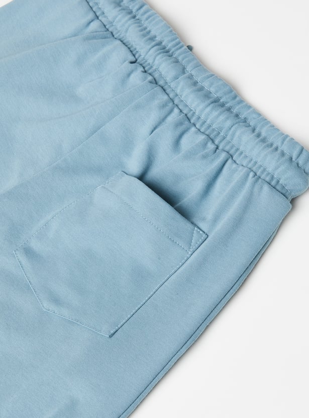 Boys Embossed Shorts Set