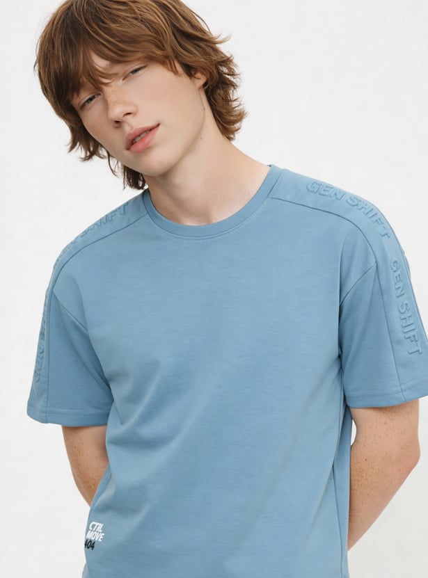 Boys Embossed Shorts Set