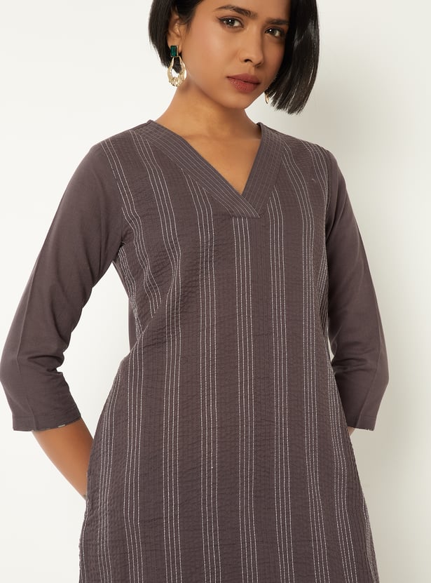 Women Printed Straight Kurta Set