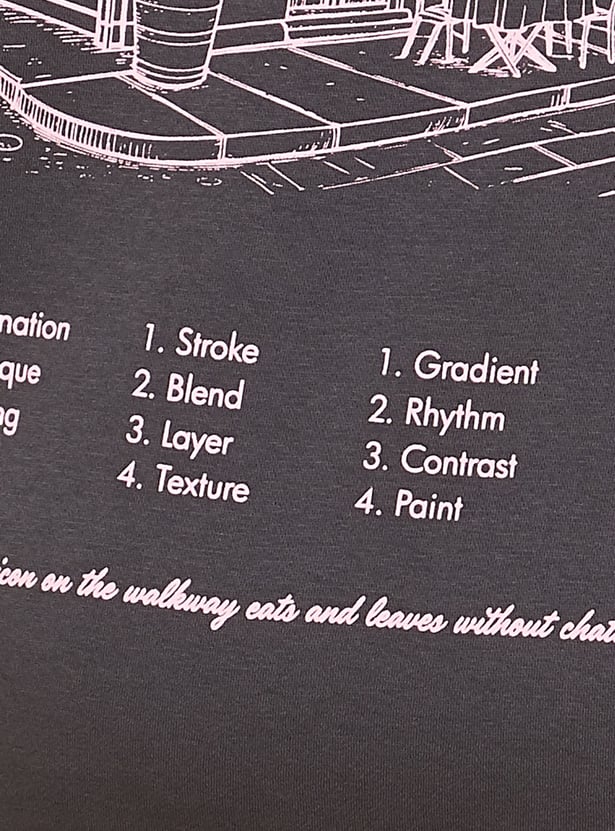 ALAYA F x URB_N Women Printed Oversized Sweatshirt