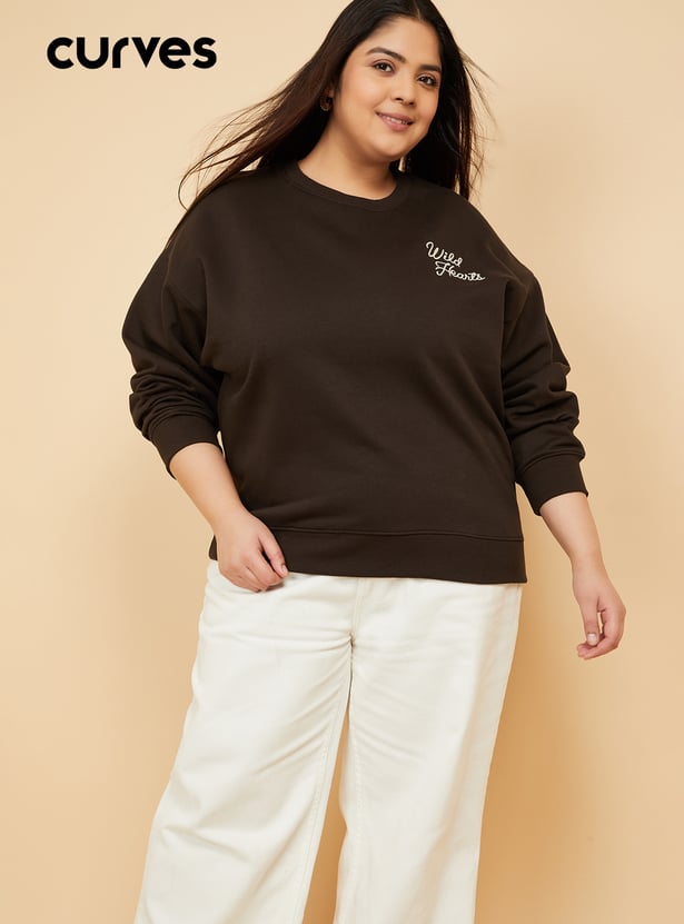 ALAYA F x URB_N Women Printed Oversized Sweatshirt