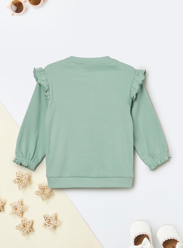 Girls Printed T-shirt and Pants Set