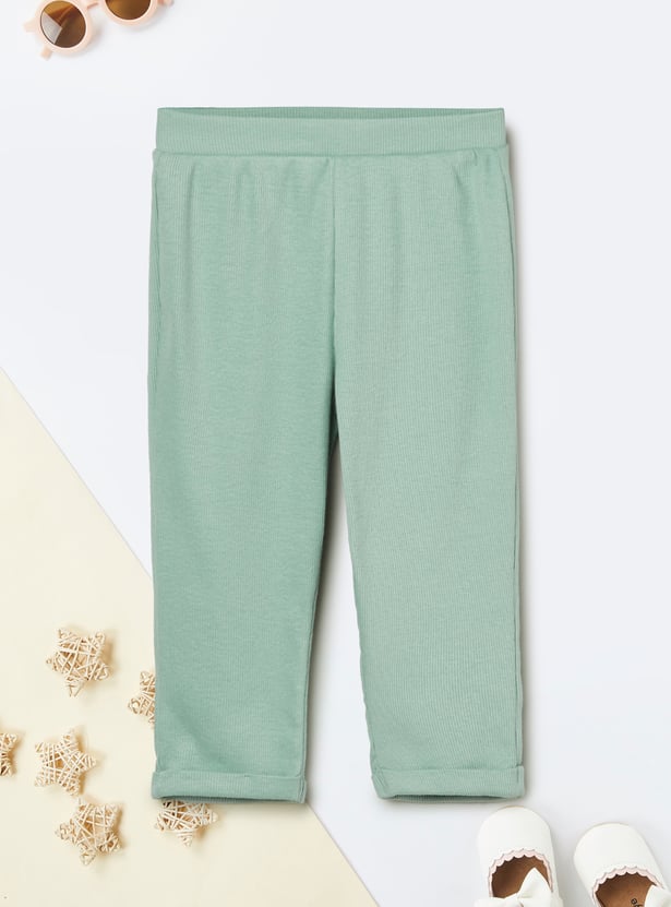 Girls Printed T-shirt and Pants Set