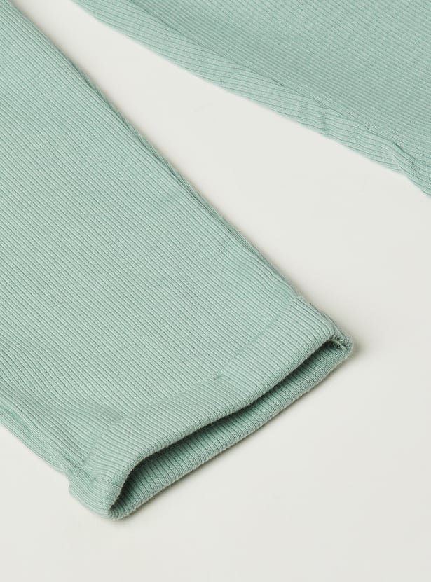 Girls Printed T-shirt and Pants Set