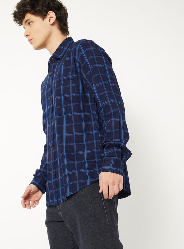Men Checked Regular Fit Shirt