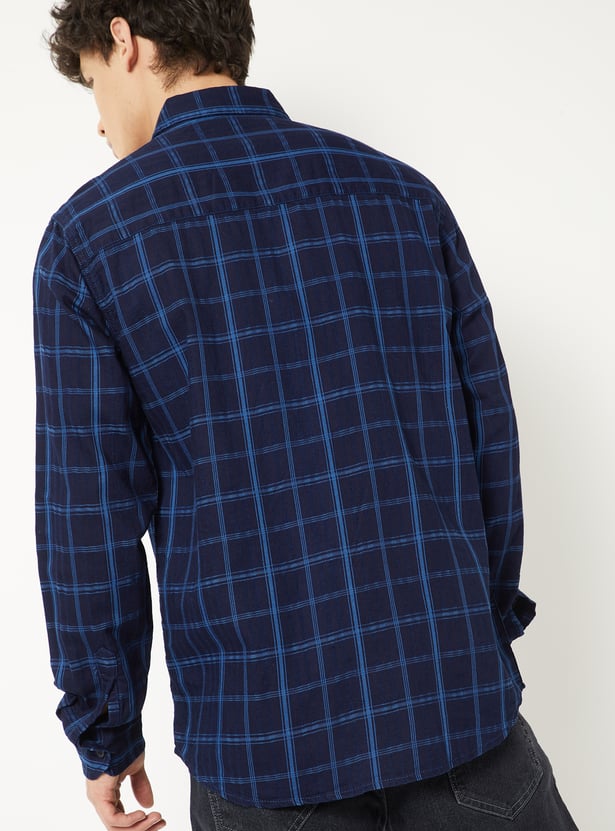 Men Checked Regular Fit Shirt