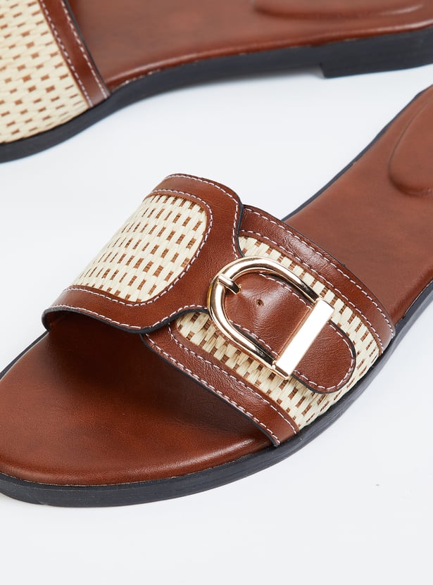 Women Woven Design Flats