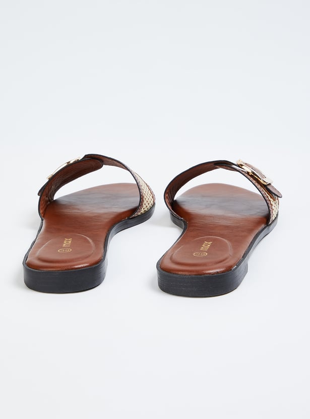 Women Woven Design Flats