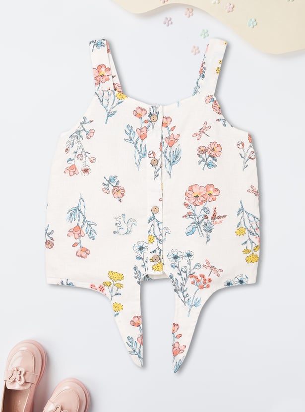 Girls Printed Shorts Set