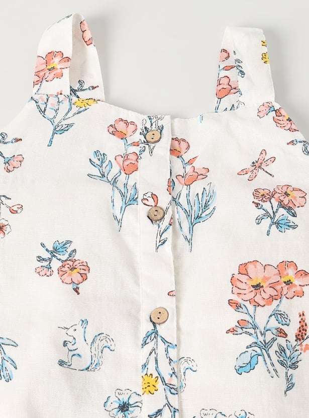 Girls Printed Shorts Set