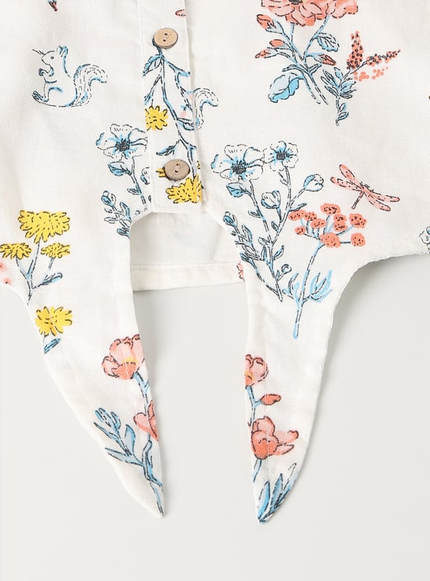 Girls Printed Shorts Set