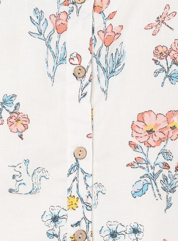 Girls Printed Shorts Set