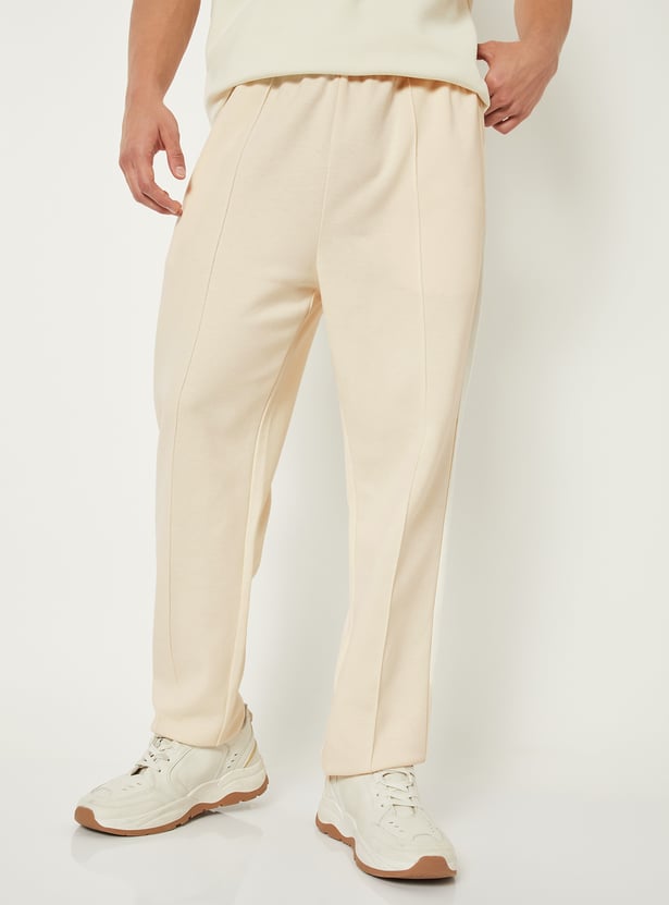 Men Pintuck Athleisure Track Pants