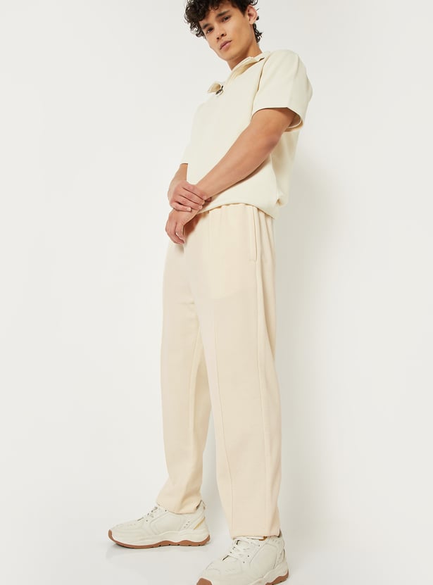 Men Pintuck Athleisure Track Pants