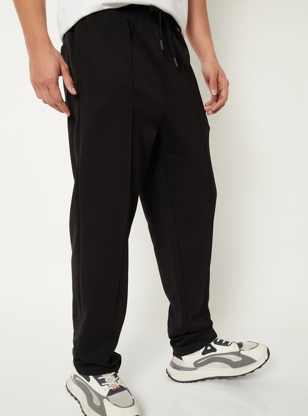 Men Pintuck Athleisure Track Pants