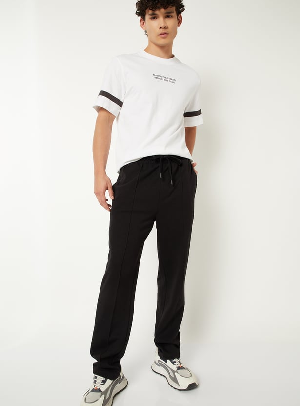 Men Pintuck Athleisure Track Pants