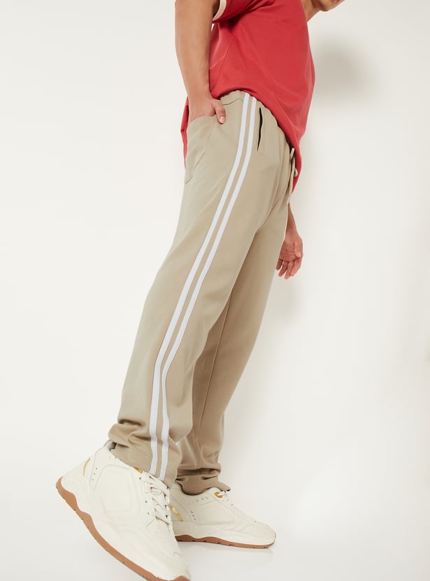 Men Side Stripes Track Pants