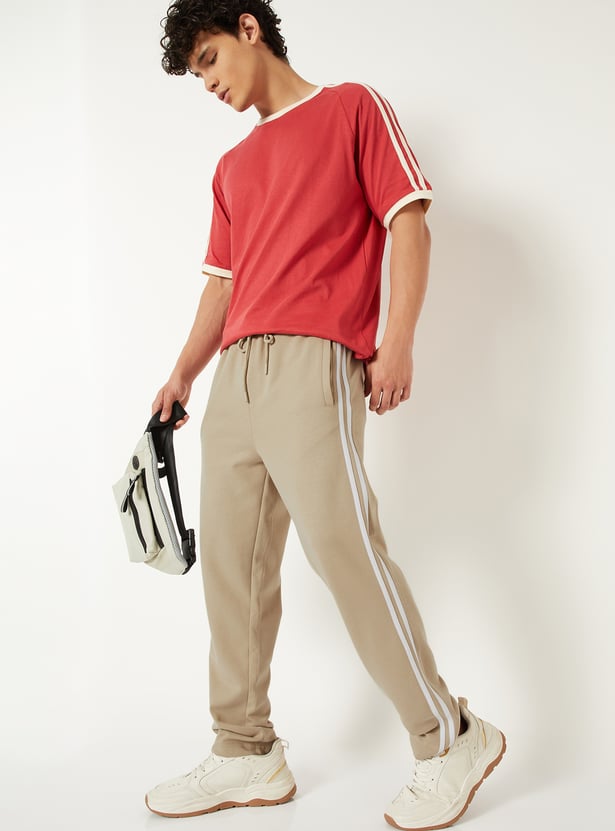 Men Side Stripes Track Pants