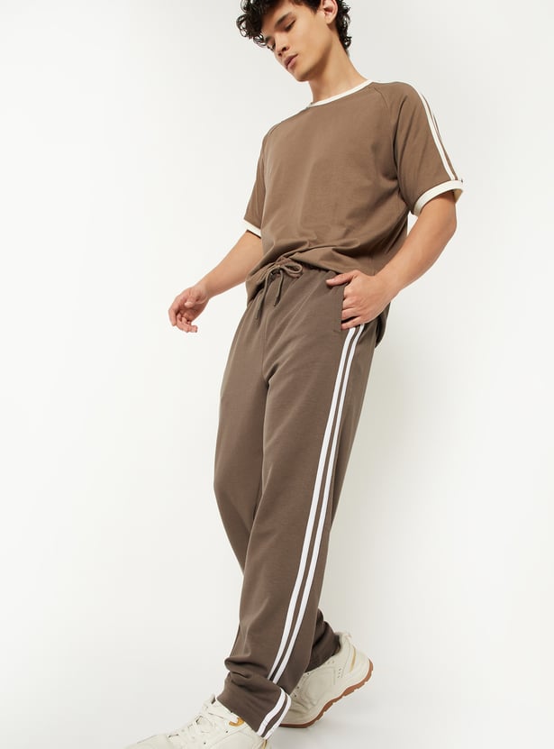 Men Side Stripes Track Pants