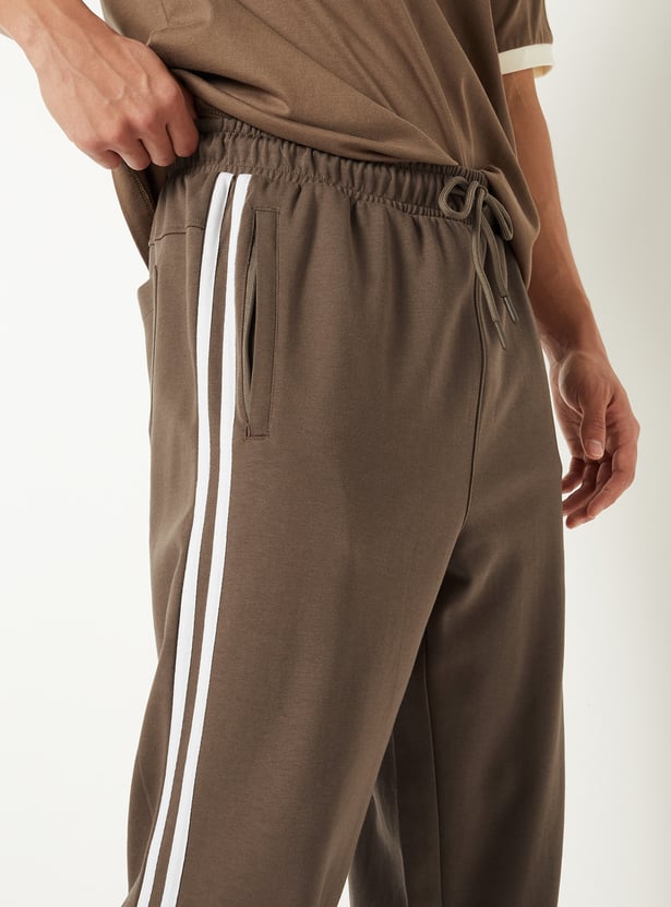 Men Side Stripes Track Pants