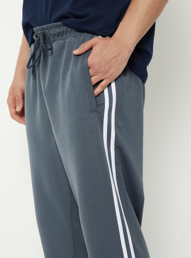 Men Side Stripes Track Pants