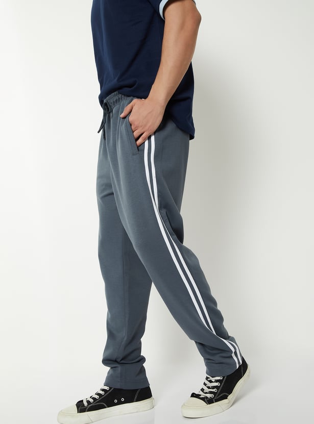 Men Side Stripes Track Pants