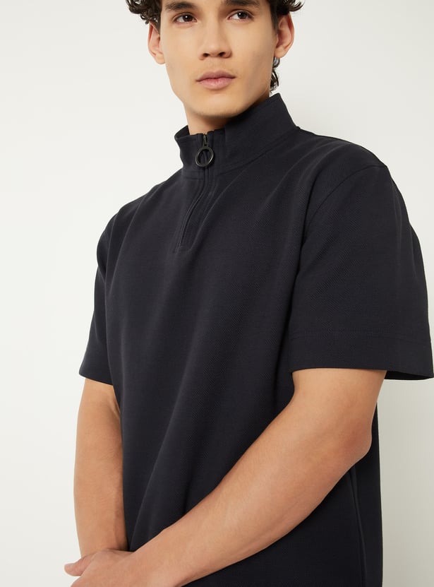 Men Knitted Athleisure T-shirt