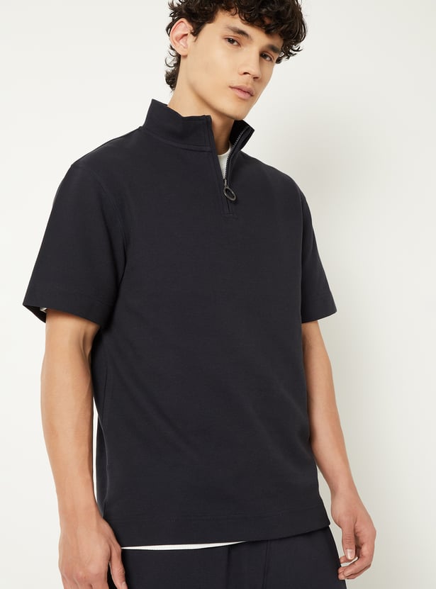 Men Knitted Athleisure T-shirt