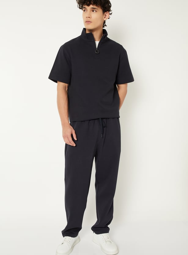 Men Knitted Athleisure T-shirt