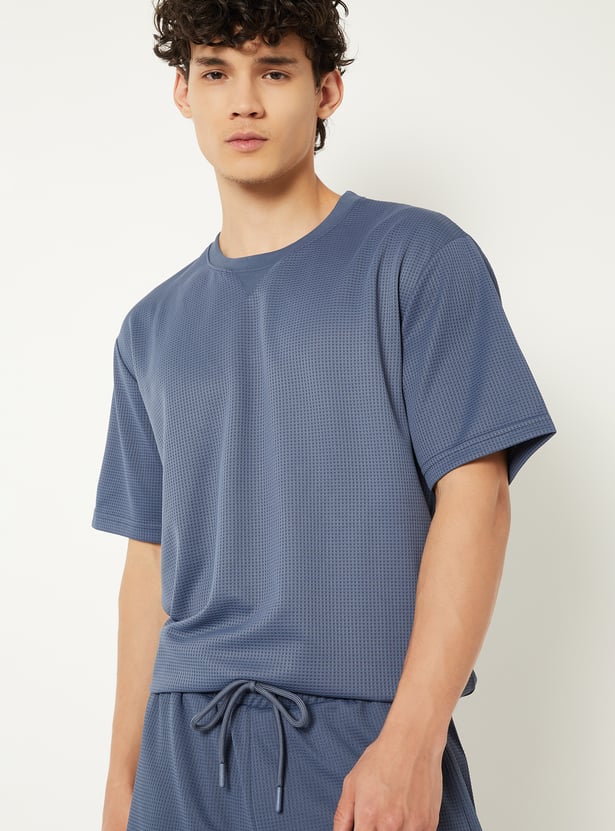 Men Textured Sports T-shirt